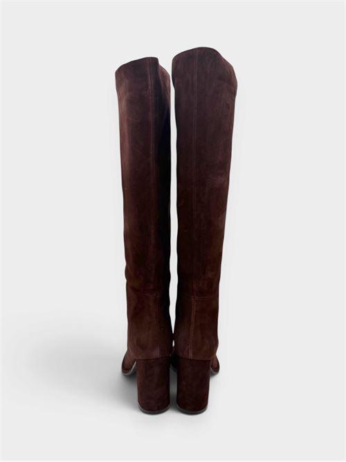 Damen-Lederstiefel IL LACCIO | 2461CAMOSCIOT.MORO